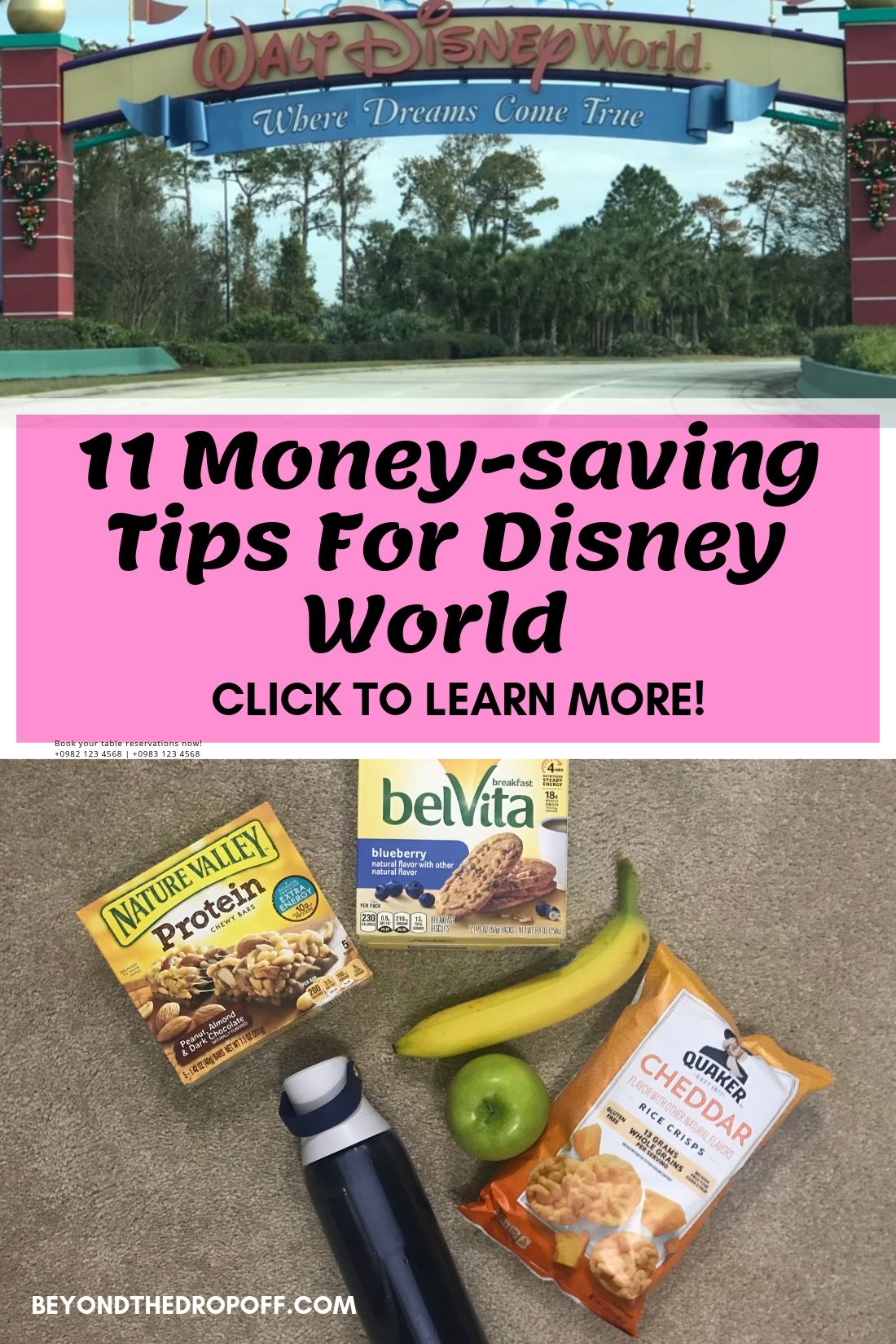 Money Saving Tips For Disney World| Beyond The Drop Off